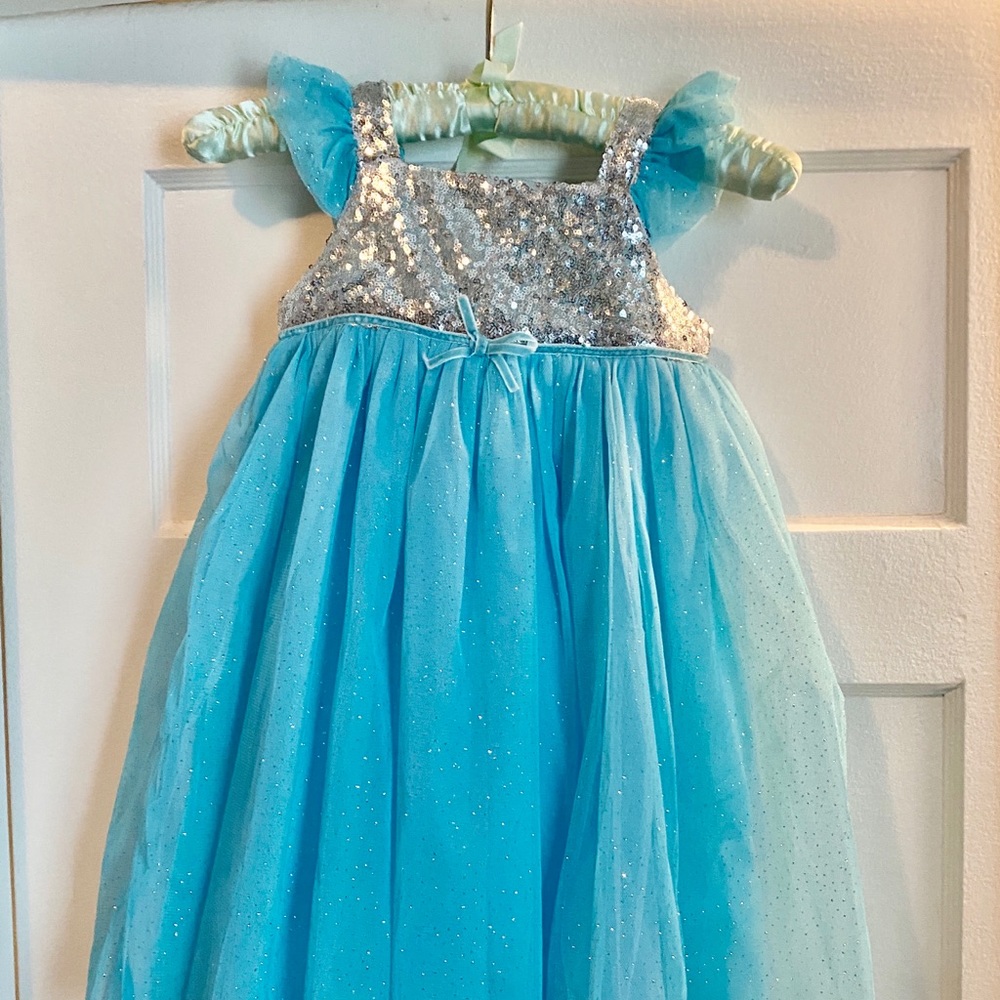 Glitter sequin festive dress, A line tulle